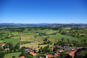 vue depuis la forteresse de Polignac, haute loire