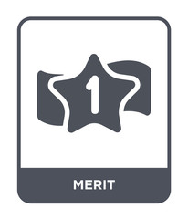 merit icon vector