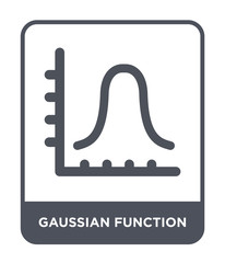 gaussian function icon vector