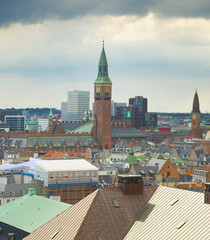 Fototapeta na wymiar View of Copenhagen Denmark