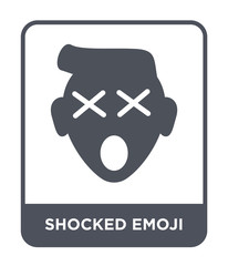 shocked emoji icon vector