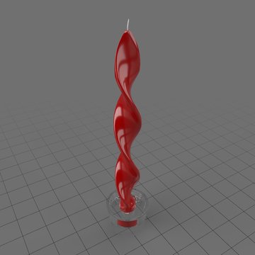 Christmas twisted candle