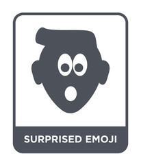 surprised emoji icon vector