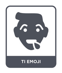 ti emoji icon vector