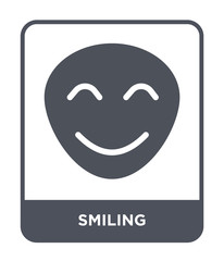 smiling icon vector