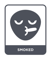 smoked icon vector