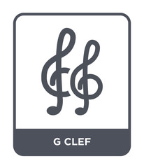g clef icon vector