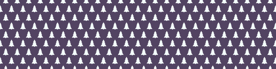 Christmas trees on a background - seamless pattern. Vector.