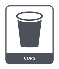 cups icon vector