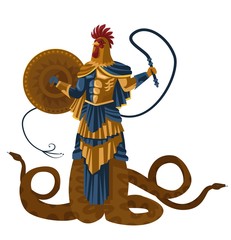 Obraz premium abraxas gnostic deity
