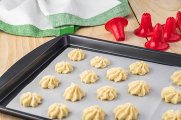 Homemade holiday butter cookies.