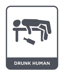 drunk human icon vector