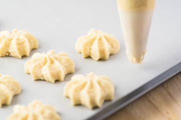 Homemade holiday butter cookies.