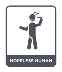 hopeless human icon vector