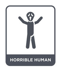 horrible human icon vector