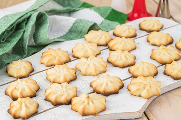 Homemade holiday butter cookies.