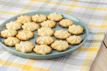 Homemade holiday butter cookies.