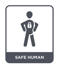 safe human icon vector