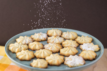 Homemade holiday butter cookies.