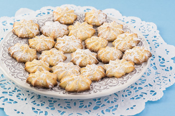 Homemade holiday butter cookies.