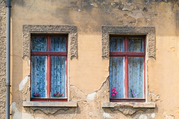 Schöne Fenster in Ruine 