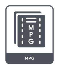 mpg icon vector