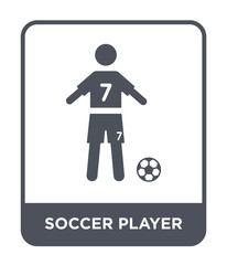 soccer player icon vector