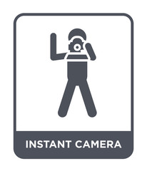 instant camera icon vector