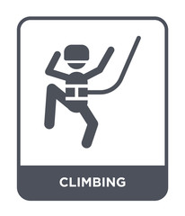 climbing icon vector