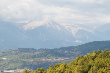 Fototapeta premium mountain landscape ,top view
