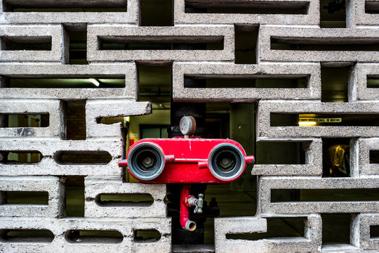 Fire hydrant and besser blocks