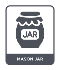 mason jar icon vector