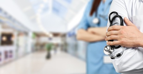 Clinic doctor see adult assistance assistant background