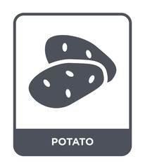 potato icon vector