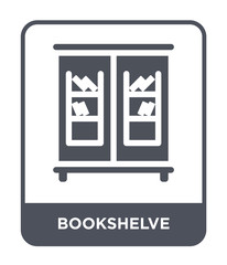 bookshelve icon vector