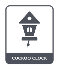 cuckoo clock icon vector