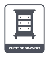 chest of drawers icon vector
