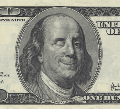 Smiling Ben Franklin
