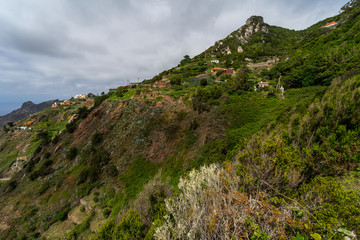 View of the Macizo de Anaga mountain range. Tenerife. Canary Islands. Spain.