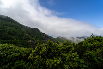 Obraz premium View of the Macizo de Anaga mountain range. Tenerife. Canary Islands. Spain.