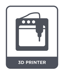 3d printer icon vector