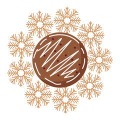 christmas cookie snowflakes decoration