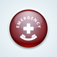 Obraz premium Emergency call button