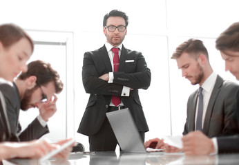 businessman and business team are working on a new business proj