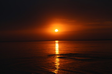Fototapeta premium beautiful sea sunset 