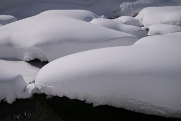 A snow river