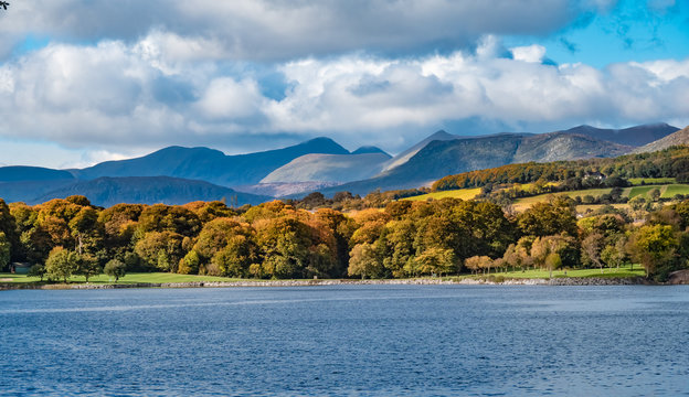 Breathtaking fall view of the Kenmare Bay from Sheen Falls, Kenmare, County Kerry, Ireland
