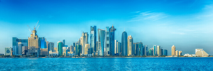 Fototapeta na wymiar Doha skyline hdr