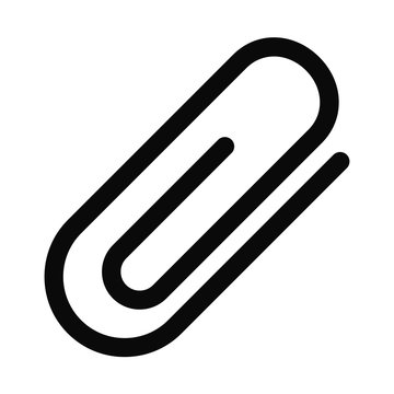 Paper clip vector icon