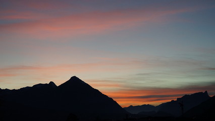 Sonnenuntergang, Niesen, Oktober 2015